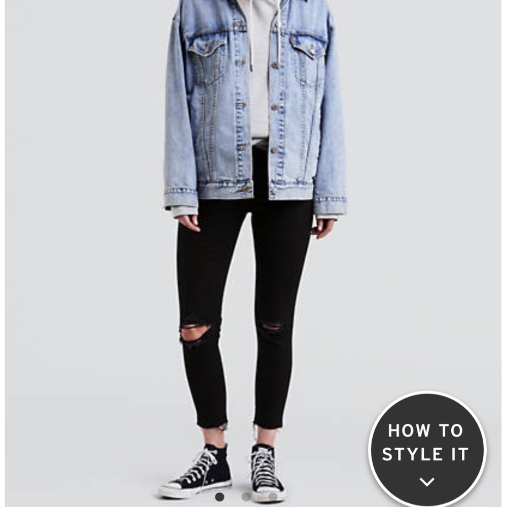 Levi’s Black Wedgie Skinny Jean